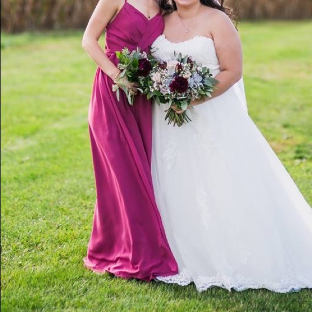 Mulberry Aline Chiffon Bridesmaid Dress